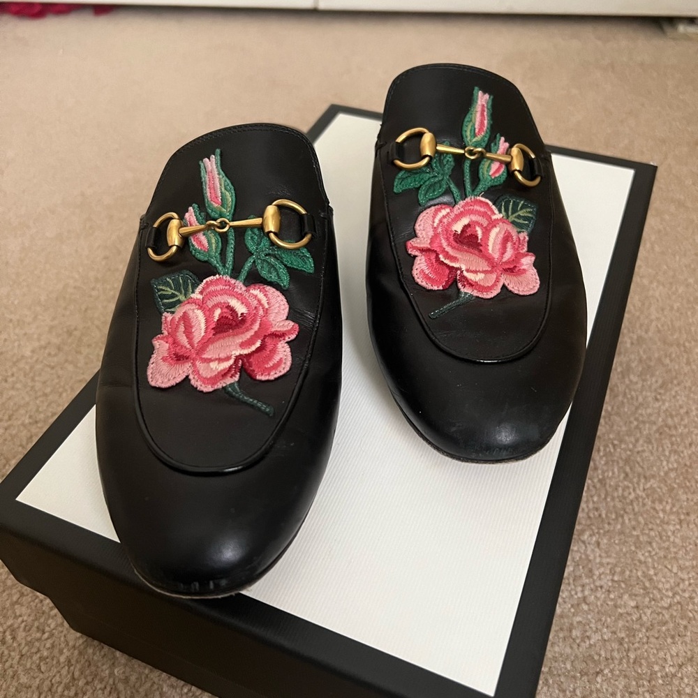 Gucci Princeton Floral Mules